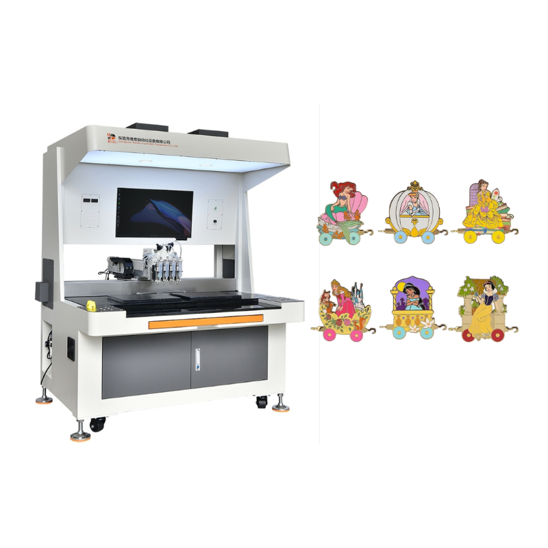 Disney Pin Badge Enamel Pin Filling Machine – Automatic High-Precision CNC Dispensing System